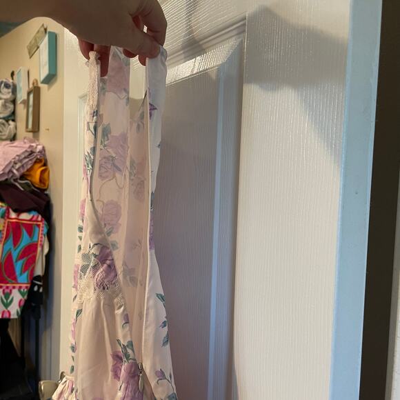 NWT LoveShackFancy Divina Floral Print Mini Dress size 12 in Mauve Rose - Picture 13 of 16